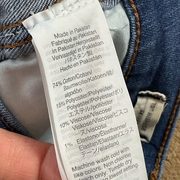 MADEWELL 10” HIGH RISE SKINNY blue jeans sz. 26 - Picture 5 of 7